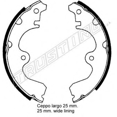 TRUSTING 115.278 Brake Shoe Set